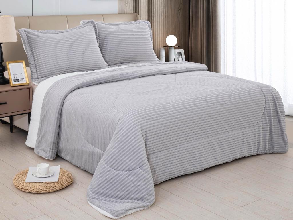 3PCS Luxurious Quilted Bedspread Set with Pillow Cases