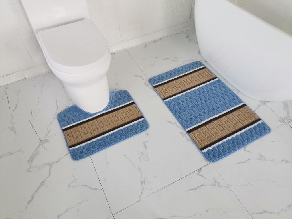 2Pcs Multi Colour Style Bath Mats