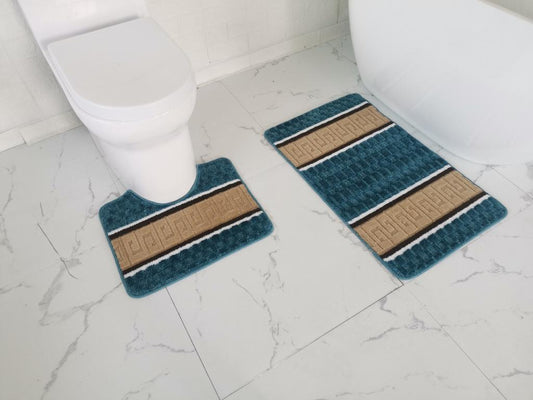 2Pcs Multi Colour Style Bath Mats