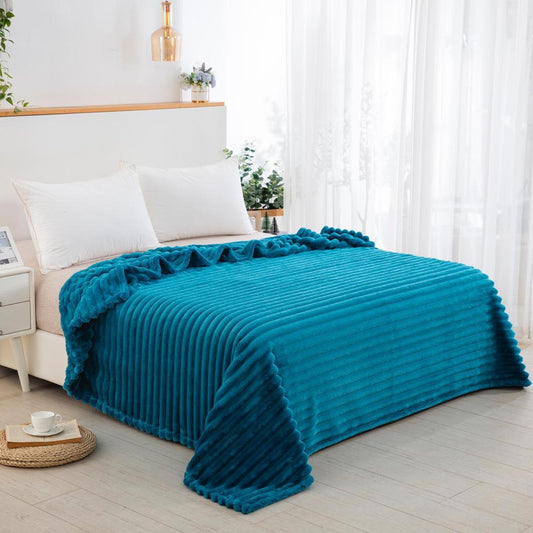 Ribbed Mink Throw Large