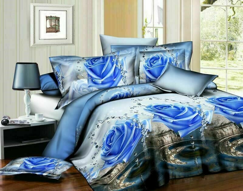 33D Floral Rose – Luxury Bedding Complete Set