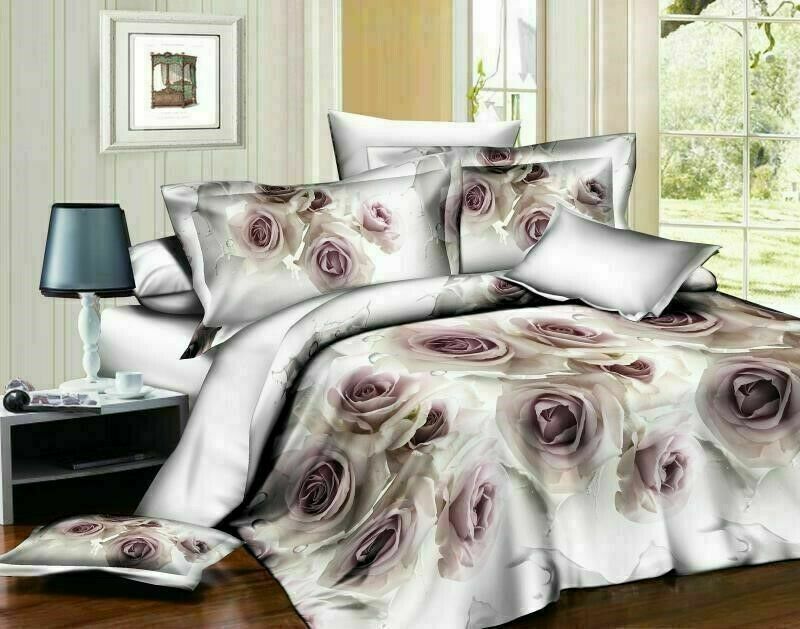 33D Floral Rose – Luxury Bedding Complete Set