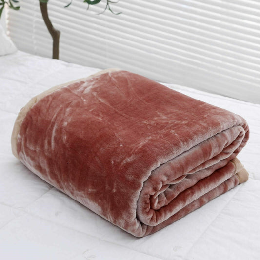 Plain Mink Throw