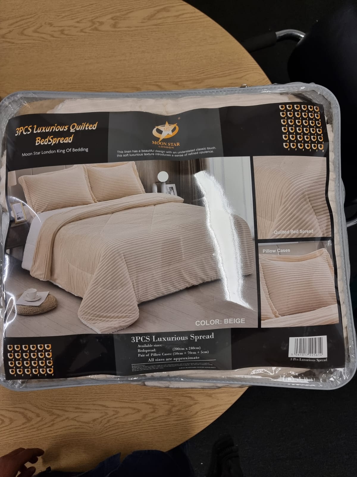 3PCS Luxurious Quilted Bedspread Set with Pillow Cases