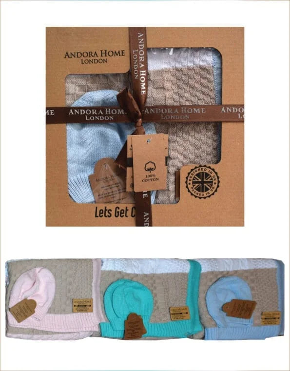 Organic Cotton Baby Knitted Blankets (Bangor)