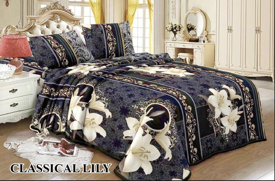 3 Piece Sherpa Fleece Blanket Set